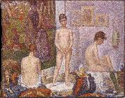 Georges Seurat Les Poseuses oil painting on canvas
